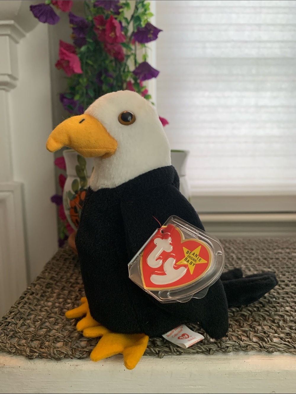 Ty Original 1996 “Baldy” Plush Bald Eagle Beanie Baby